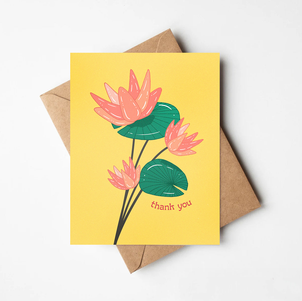 Waterlily Thank You Card