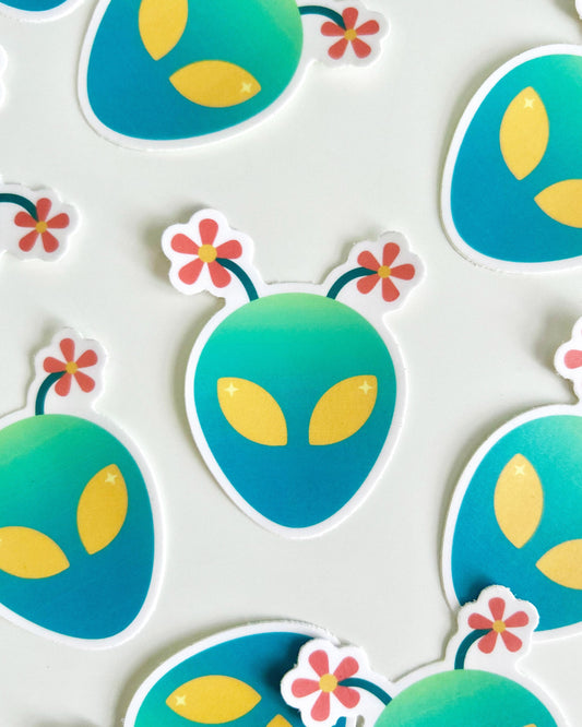 Alien Flora Sticker