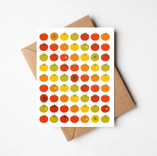 Tomato Pattern Card