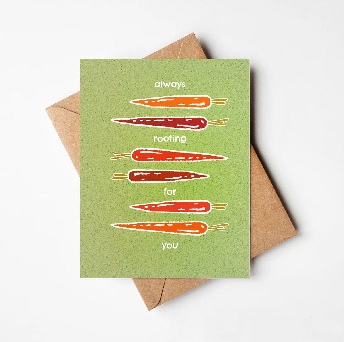 Rooting For You Carrots Card