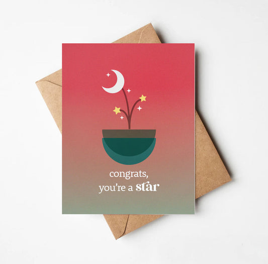 Congrats, You're a Star Card