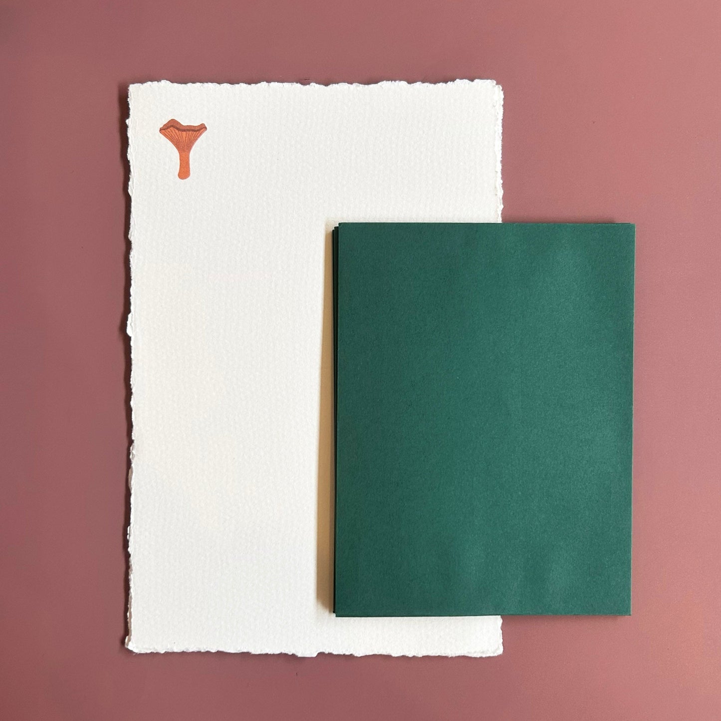 Mushroom Letter Set / Handmade Paper