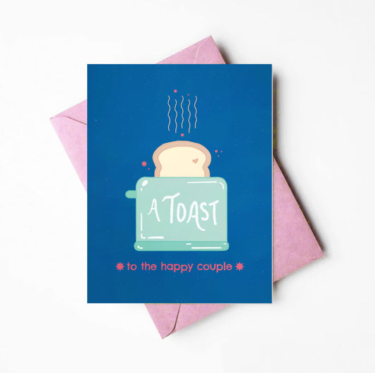 Toast to Happy Couple Card